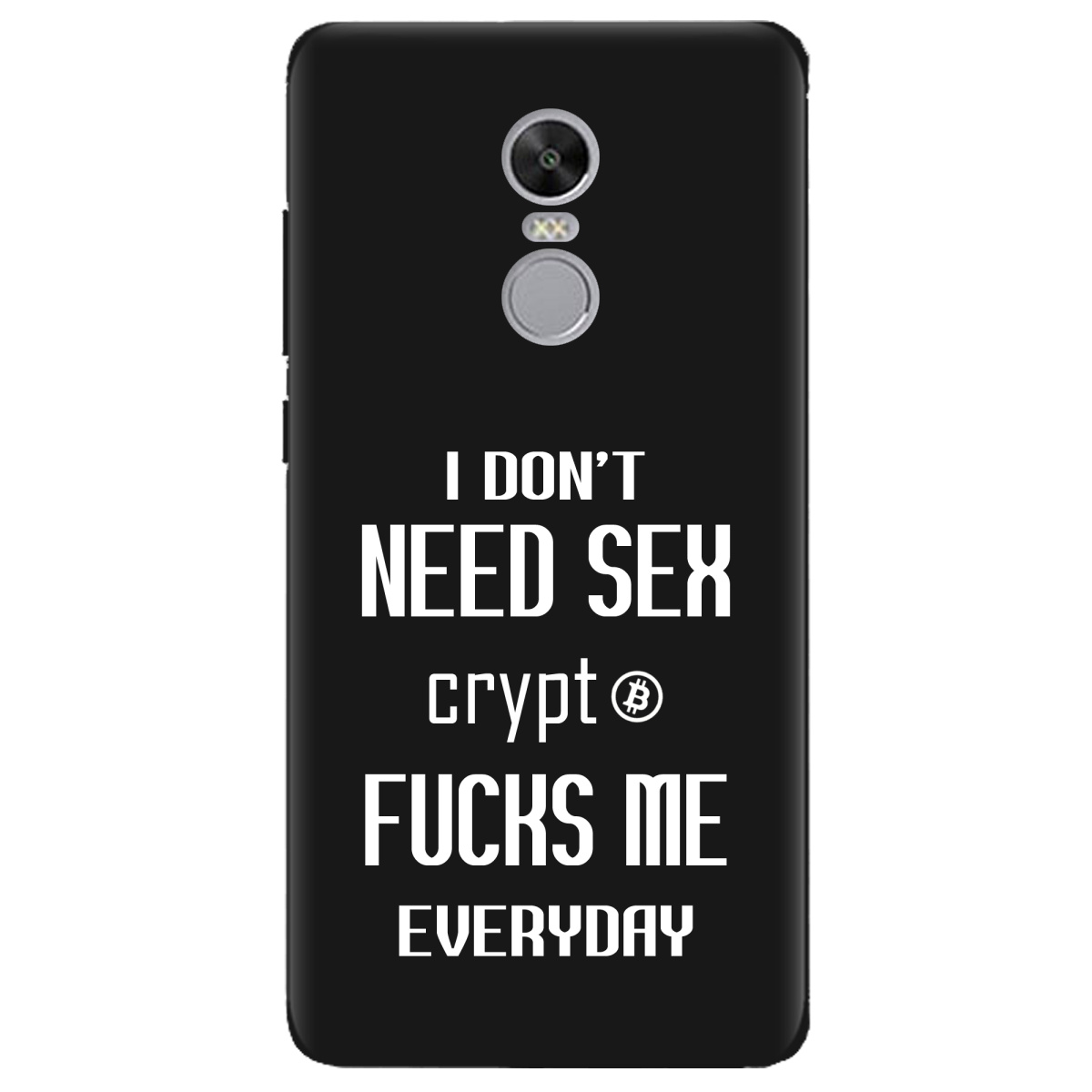 Чохол для Xiaomi Redmi 5 Plus чорний матовий soft touch Crypt - фото 1 - Чохли для телефонів