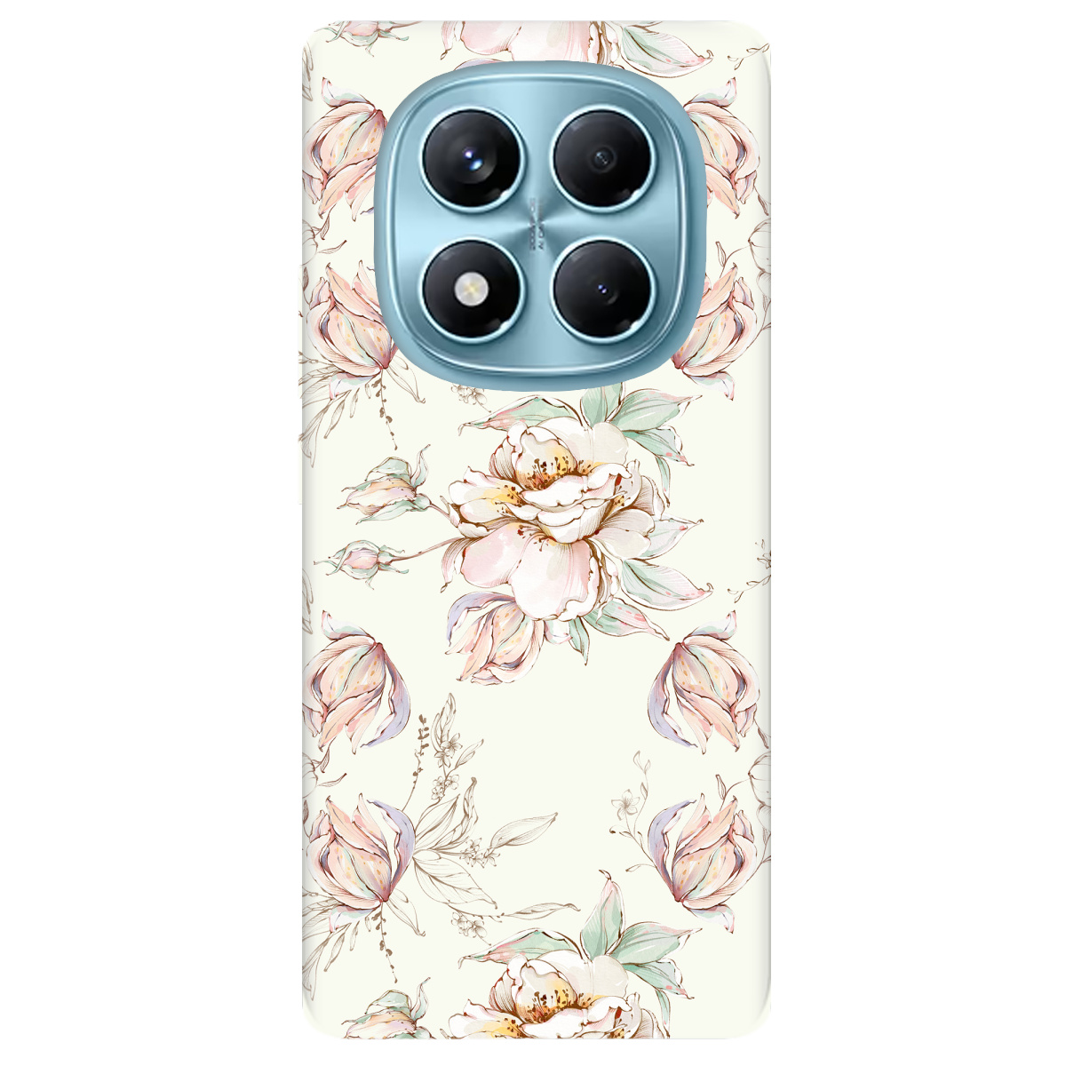 Чехол для Xiaomi Redmi Note 14 Pro 4G прозрачный Пастельна ніжність - фото 1 - Чехлы для телефонов