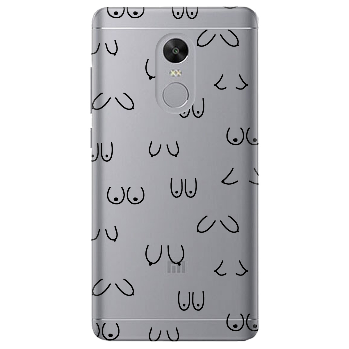 Чохол для Xiaomi Redmi 5 Plus прозорий Лінія тіла - фото 1 - Чохли для телефонів