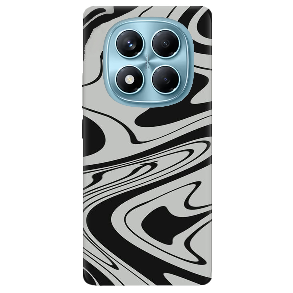 Чохол для Xiaomi Redmi Note 14 Pro 4G прозорий Чорна енергія - фото 1 - Чохли для телефонів