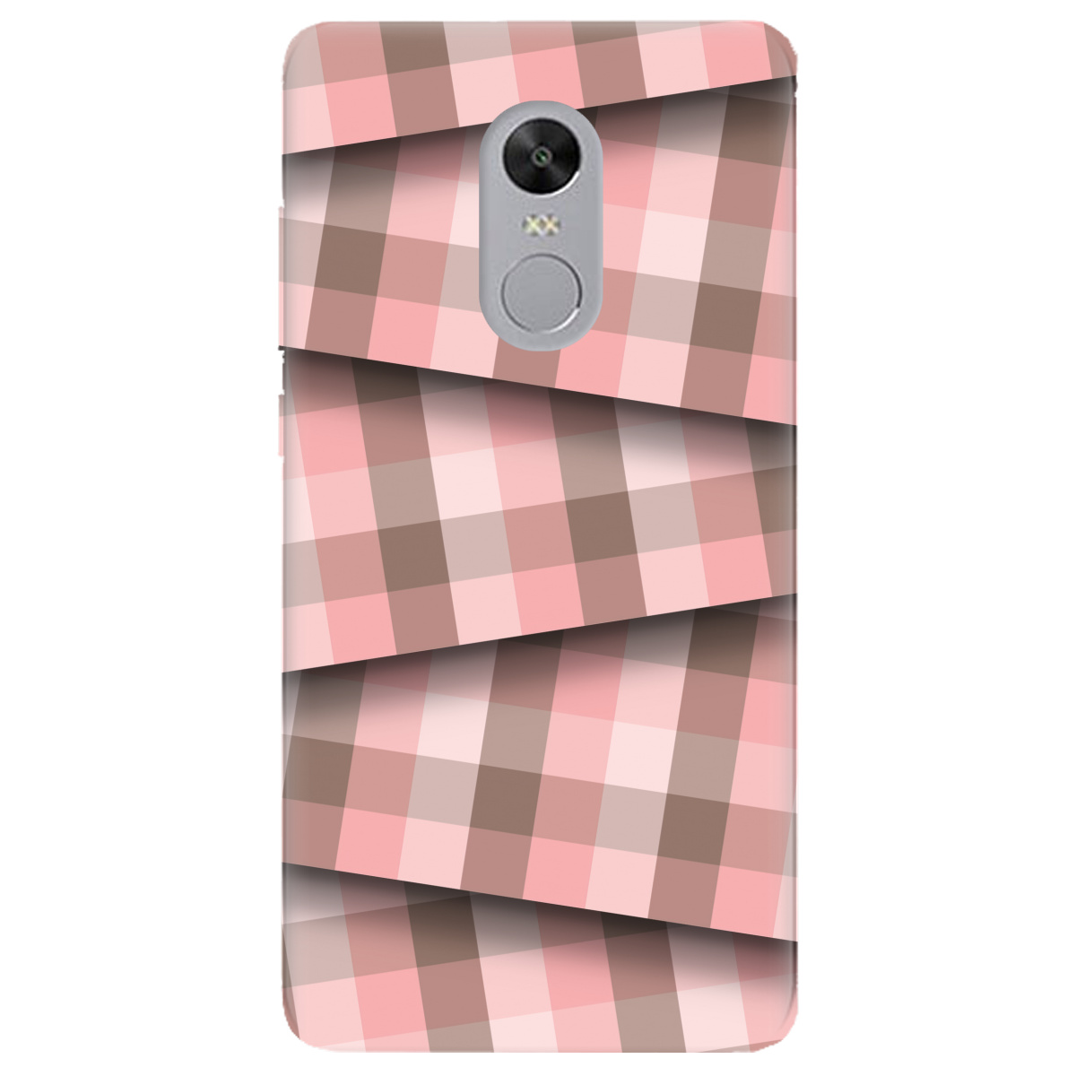 Чохол для Xiaomi Redmi 5 Plus прозорий Модерн у клітинку - фото 1 - Чохли для телефонів