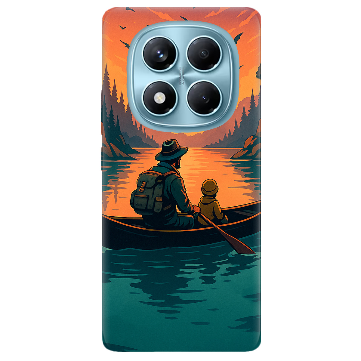 Чехол для Xiaomi Redmi Note 14 Pro 4G прозрачный Тиха риболовля - фото 1 - Чехлы для телефонов