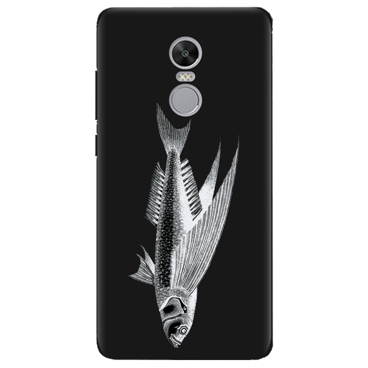 Чохол для Xiaomi Redmi 5 Plus чорний матовий soft touch Срібний трофей - фото 1 - Чохли для телефонів