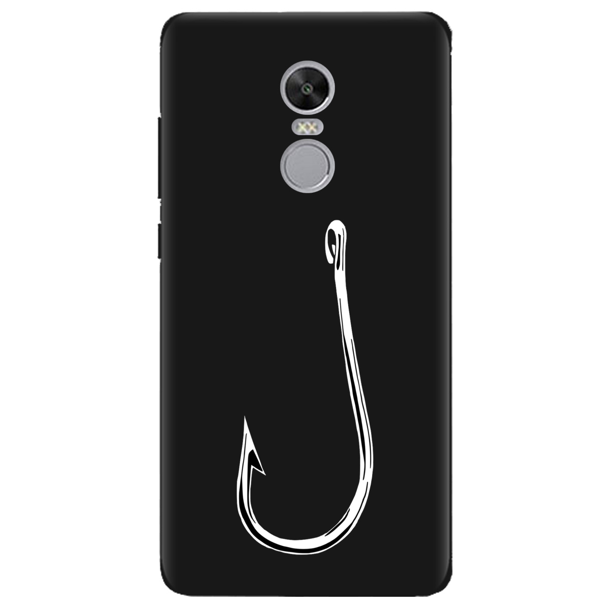 Чехол для Xiaomi Redmi 5 Plus черный матовый soft touch Щасливий гачок - фото 1 - Чехлы для телефонов