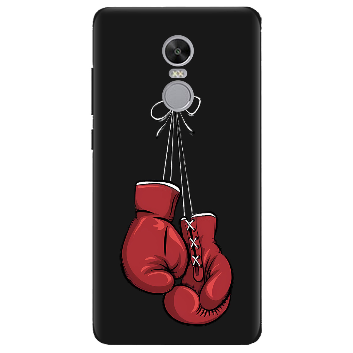 Чехол для Xiaomi Redmi 5 Plus черный матовый soft touch Тиша рингу - фото 1 - Чехлы для телефонов