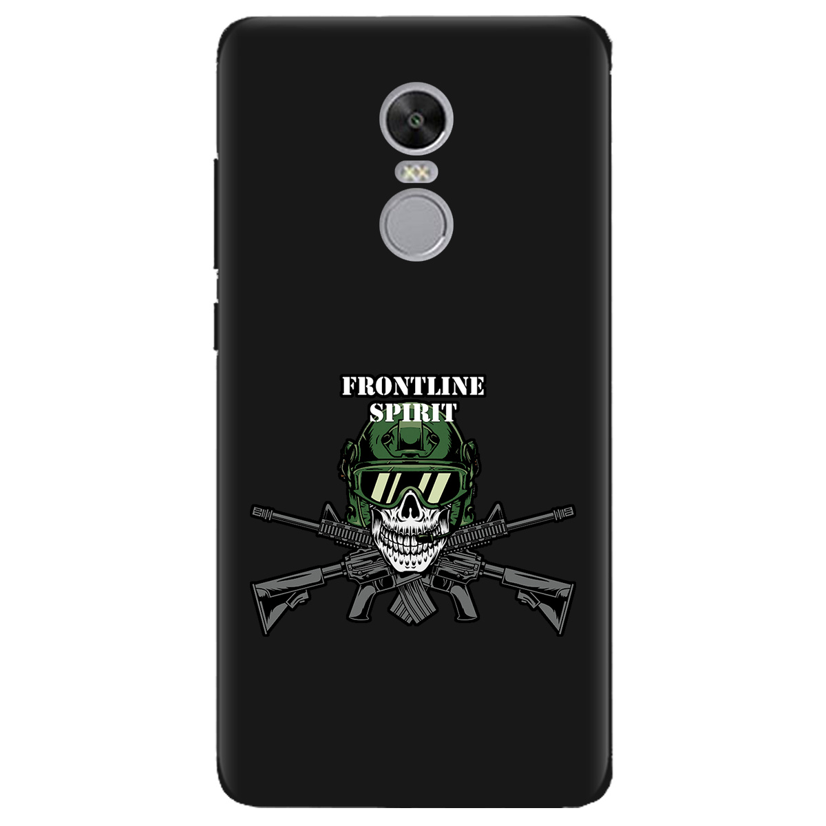 Чохол для Xiaomi Redmi 5 Plus чорний матовий soft touch Дух фронту - фото 1 - Чохли для телефонів