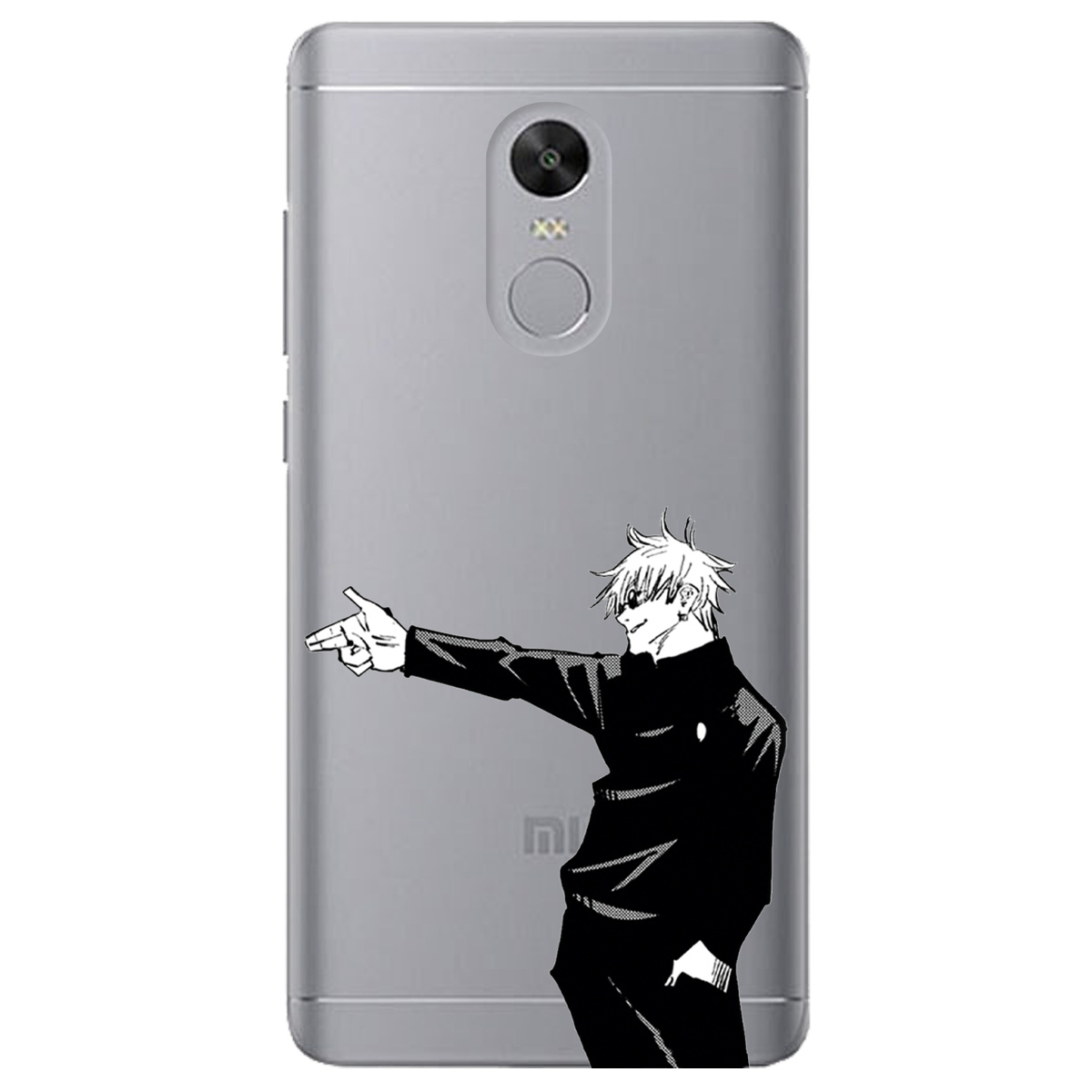 Чехол для Xiaomi Redmi 5 Plus прозрачный Годжо Сатору - фото 1 - Чехлы для телефонов