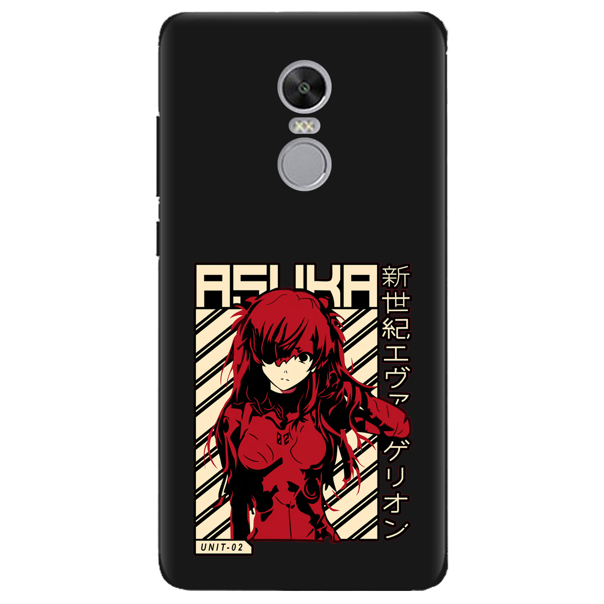 Чохол для Xiaomi Redmi 5 Plus чорний матовий soft touch Аска Ленглі - фото 1 - Чохли для телефонів