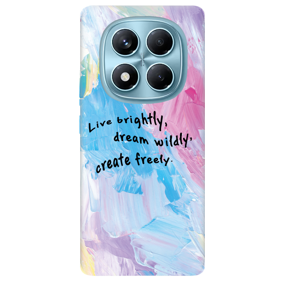 Чехол для Xiaomi Redmi Note 14 Pro 4G прозрачный Живи ярко - фото 1 - Чехлы для телефонов