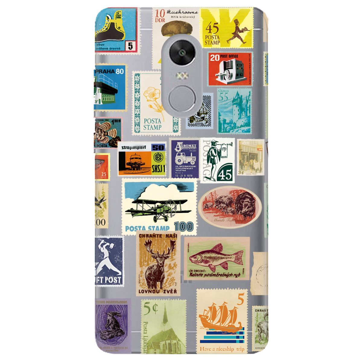 Чохол для Xiaomi Redmi 5 Plus прозорий Поштова класика - фото 1 - Чохли для телефонів