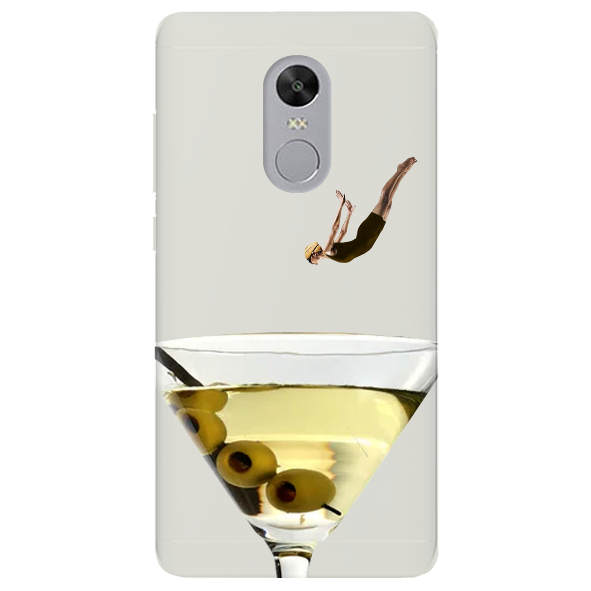 Чохол для Xiaomi Redmi 5 Plus напівпрозорий матовий soft touch Пірнай з головою - фото 1 - Чохли для телефонів