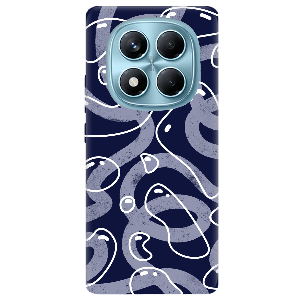 Чехол для Xiaomi Redmi Note 14 Pro 4G прозрачный Космические капли - фото 1 - Чехлы для телефонов