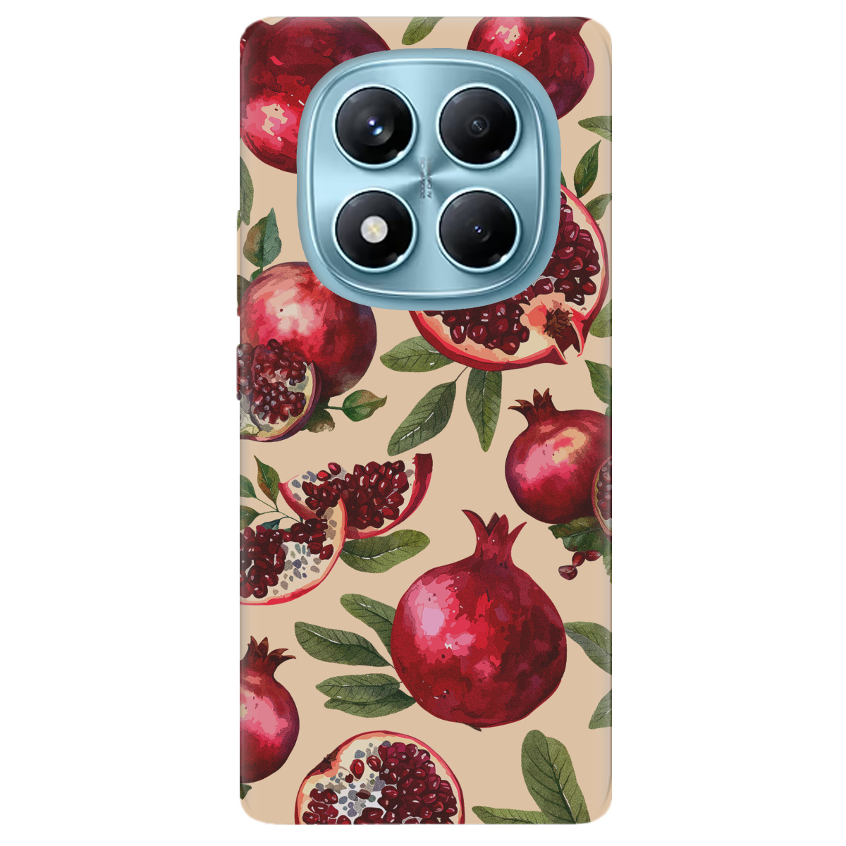 Чохол для Xiaomi Redmi Note 14 Pro 4G прозорий Гранатова пристрасть - фото 1 - Чохли для телефонів