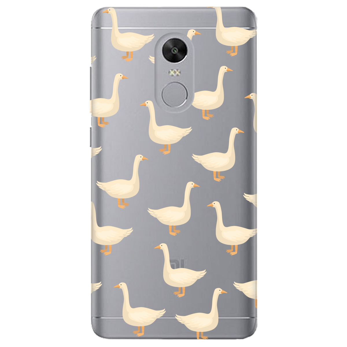 Чохол для Xiaomi Redmi 5 Plus прозорий Гуси в тренді - фото 1 - Чохли для телефонів