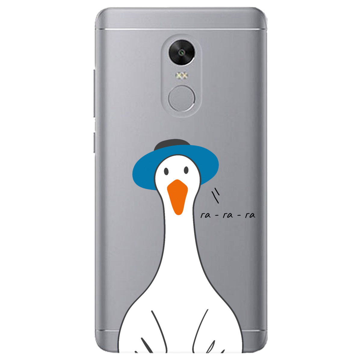 Чехол для Xiaomi Redmi 5 Plus прозрачный Га-га-га - фото 1 - Чехлы для телефонов