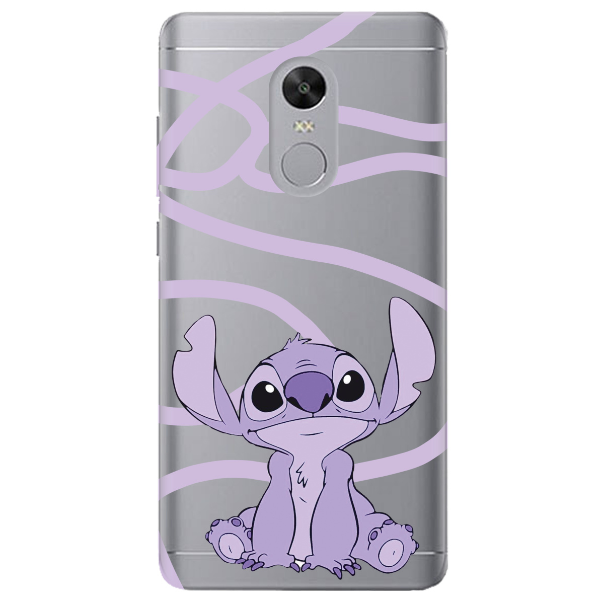 Чехол для Xiaomi Redmi 5 Plus прозрачный Веселый Стич - фото 1 - Чехлы для телефонов