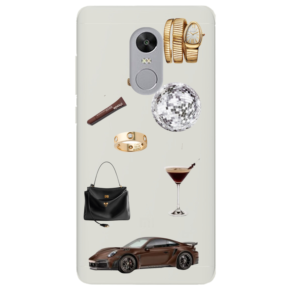 Чохол для Xiaomi Redmi 5 Plus напівпрозорий матовий soft touch Життя в люксі - фото 1 - Чохли для телефонів