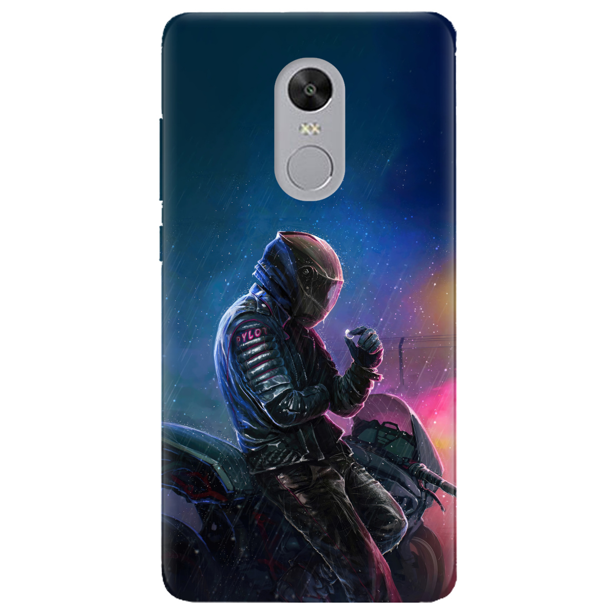 Чехол для Xiaomi Redmi 5 Plus прозрачный Душа байкера - фото 1 - Чехлы для телефонов