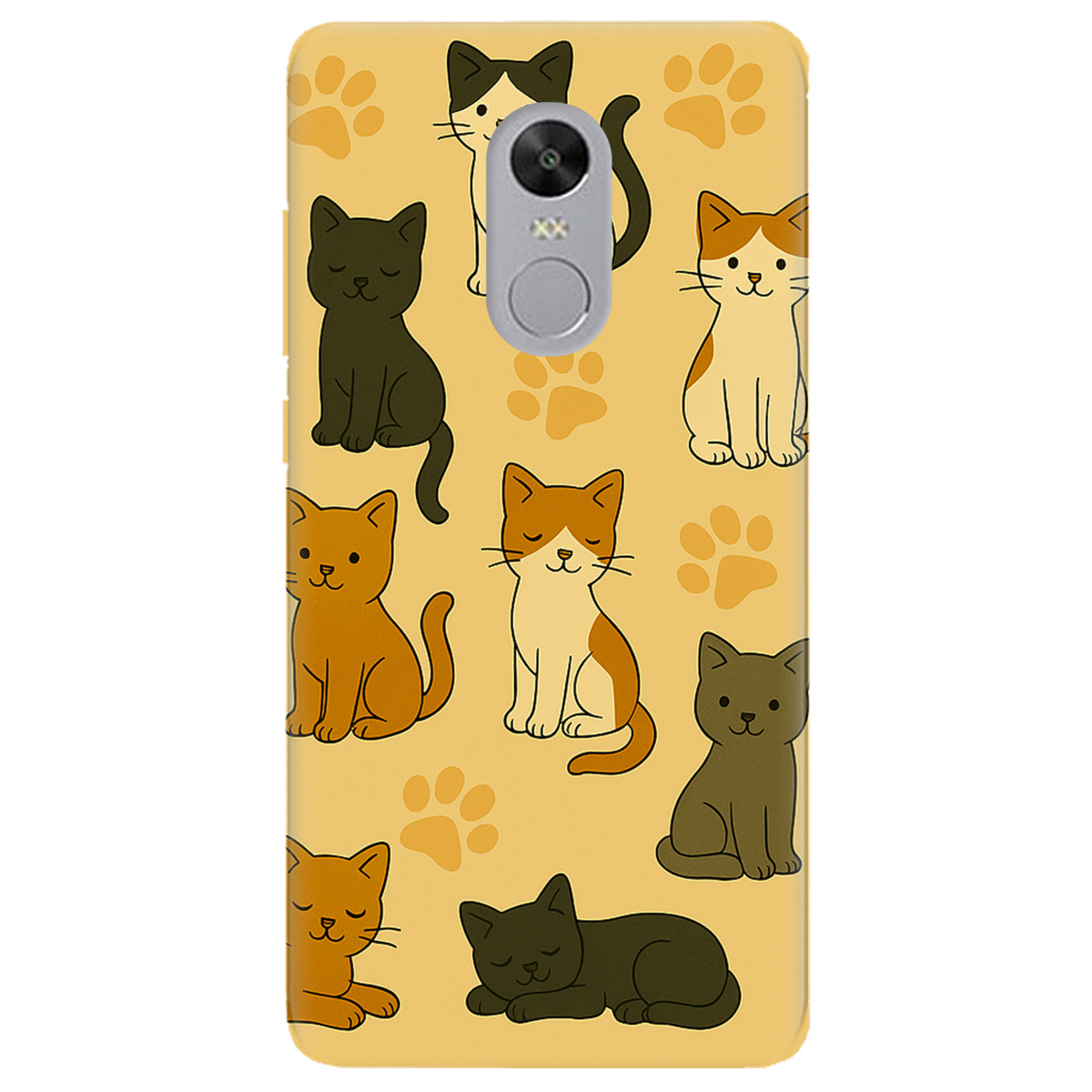 Чохол для Xiaomi Redmi 5 Plus прозорий Милі котики - фото 1 - Чохли для телефонів