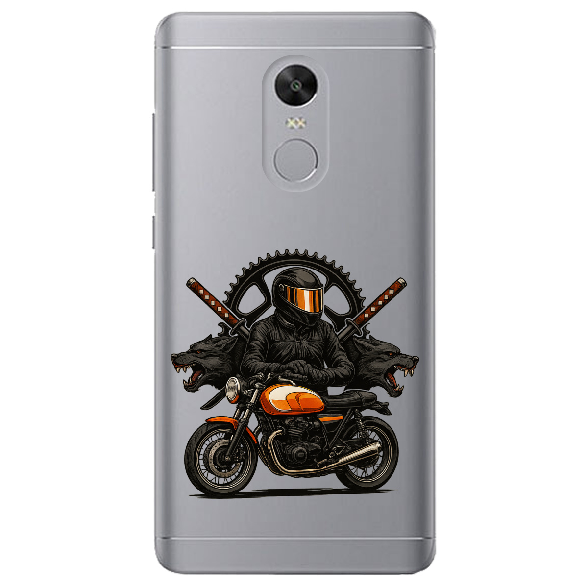 Чохол для Xiaomi Redmi 5 Plus прозорий МотоНіндзя - фото 1 - Чохли для телефонів