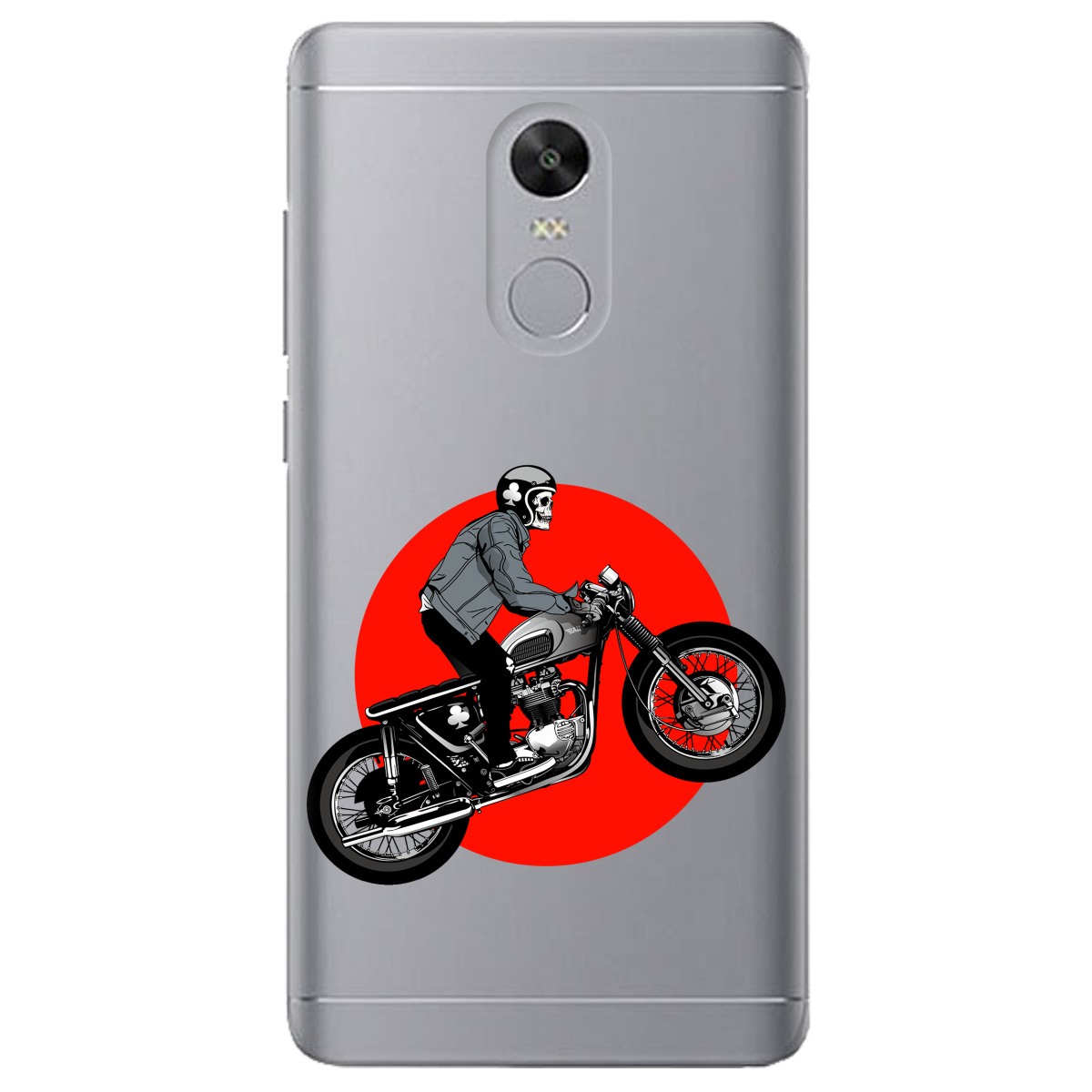 Чехол для Xiaomi Redmi 5 Plus прозрачный Крути ручку - фото 1 - Чехлы для телефонов