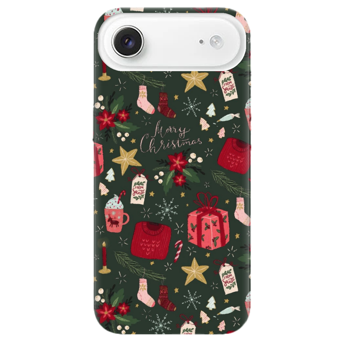 Чехол для Apple iPhone 17 Air прозрачный Merry christmas - фото 1 - Чехлы для телефонов