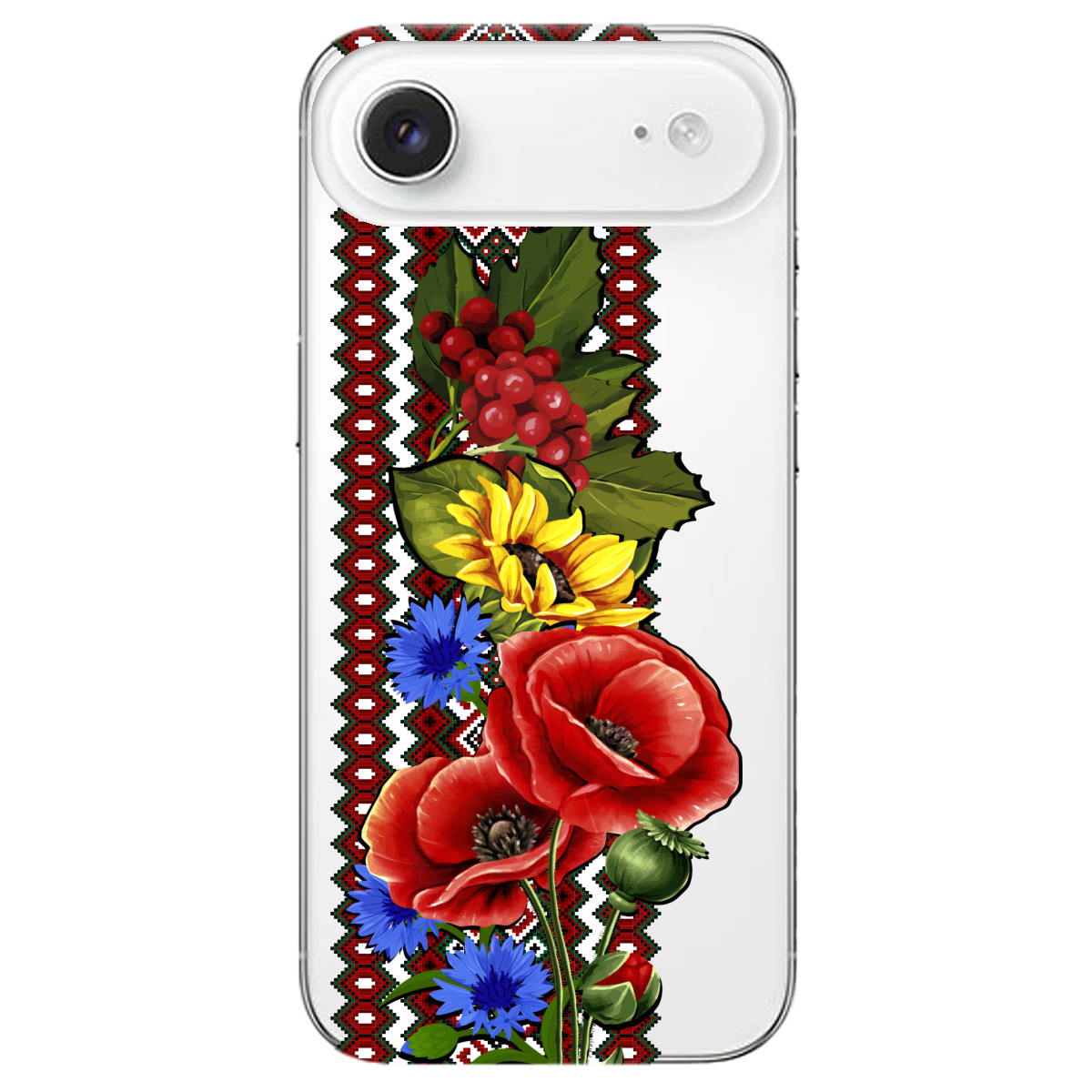 Чехол для Apple iPhone 17 Air прозрачный Ukraine ornament - фото 1 - Чехлы для телефонов