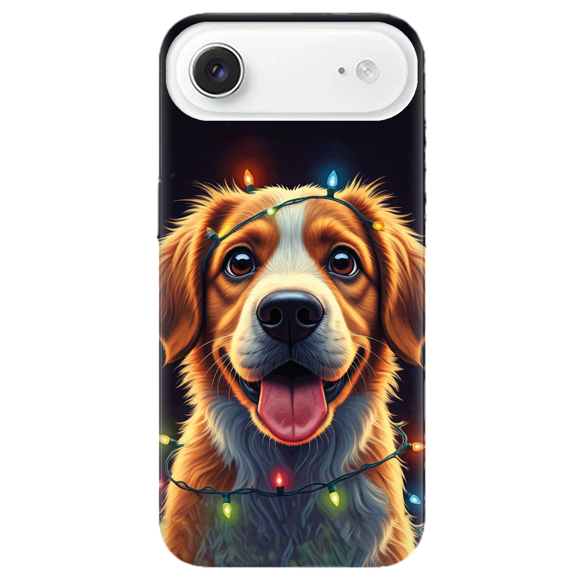 Чехол для Apple iPhone 17 Air прозрачный Festive Pup - фото 1 - Чехлы для телефонов