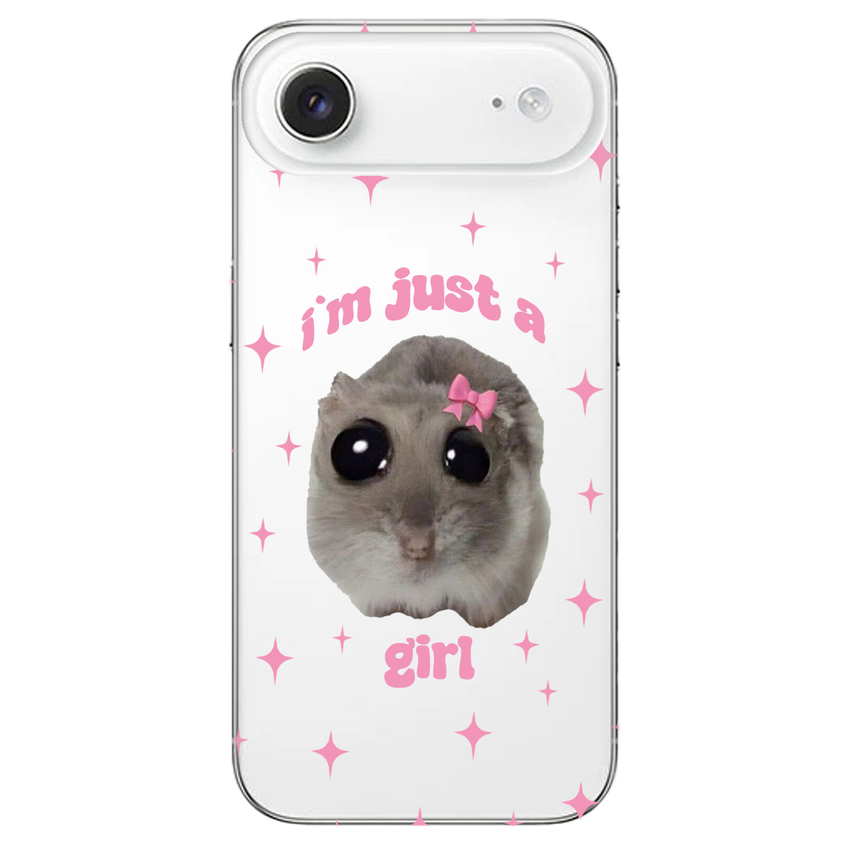 Чехол для Apple iPhone 17 Air прозрачный Just a girl - фото 1 - Чехлы для телефонов