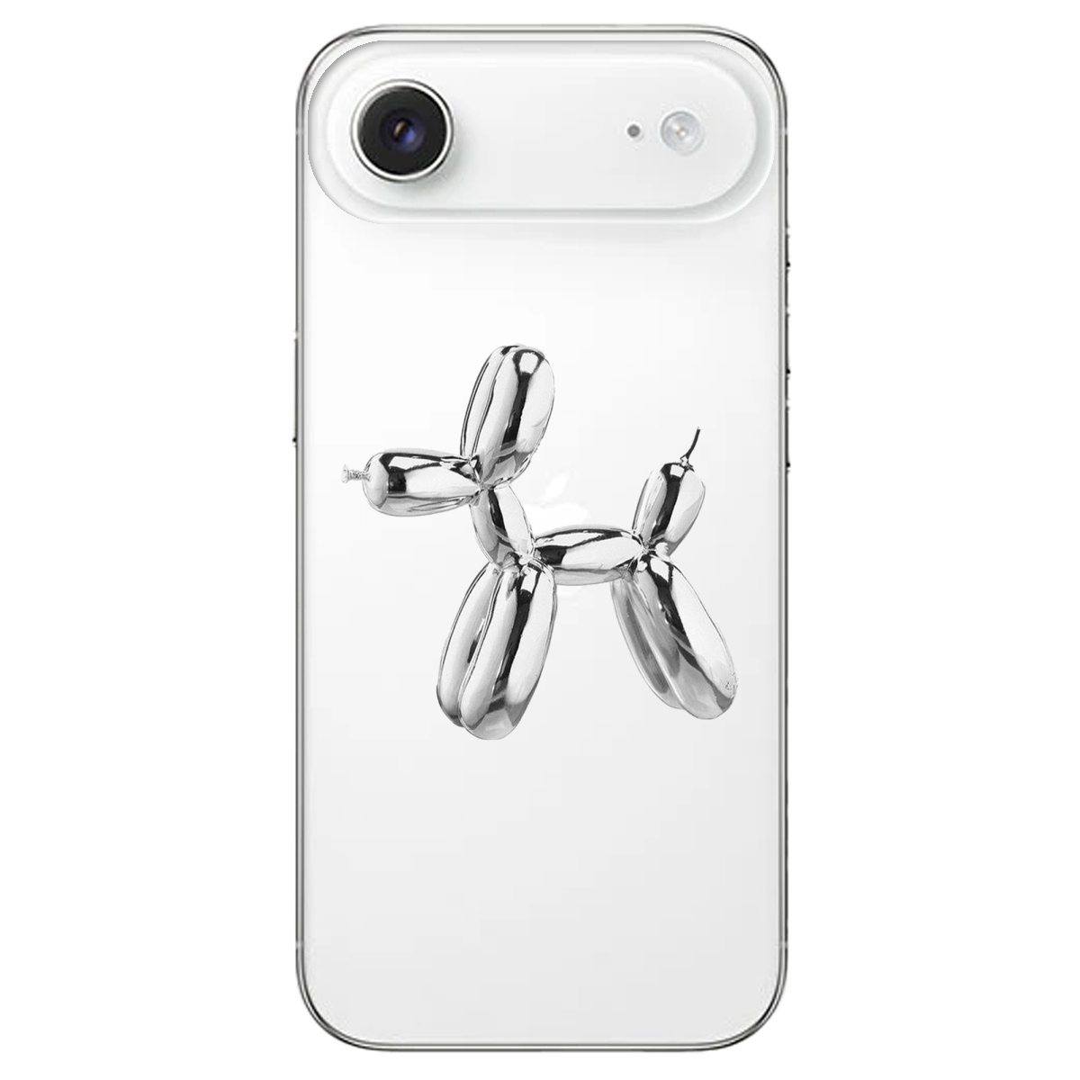 Чехол для Apple iPhone 17 Air прозрачный Silver balloon - фото 1 - Чехлы для телефонов