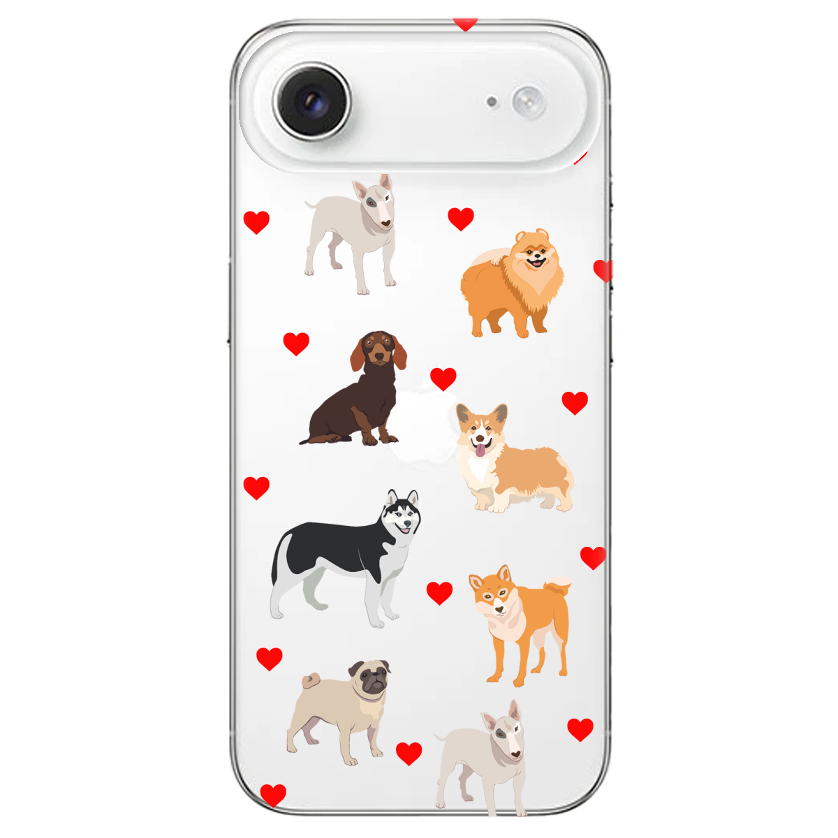 Чехол для Apple iPhone 17 Air прозрачный Любов у кожному гав - фото 1 - Чехлы для телефонов