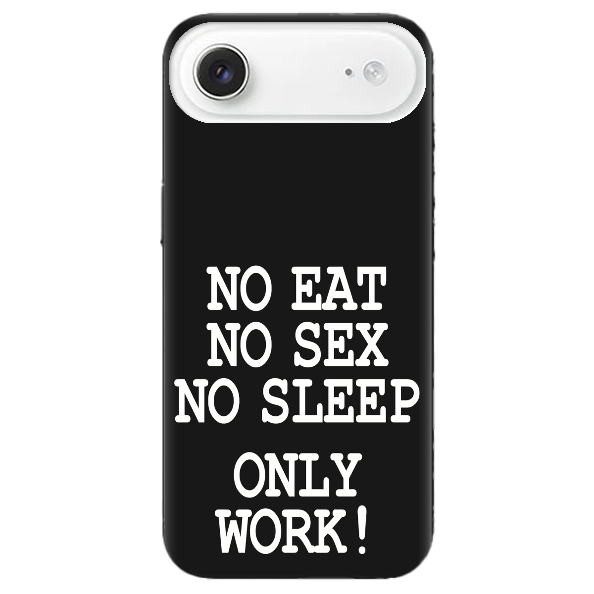 Чехол для Apple iPhone 17 Air черный матовый soft touch Work only - фото 1 - Чехлы для телефонов