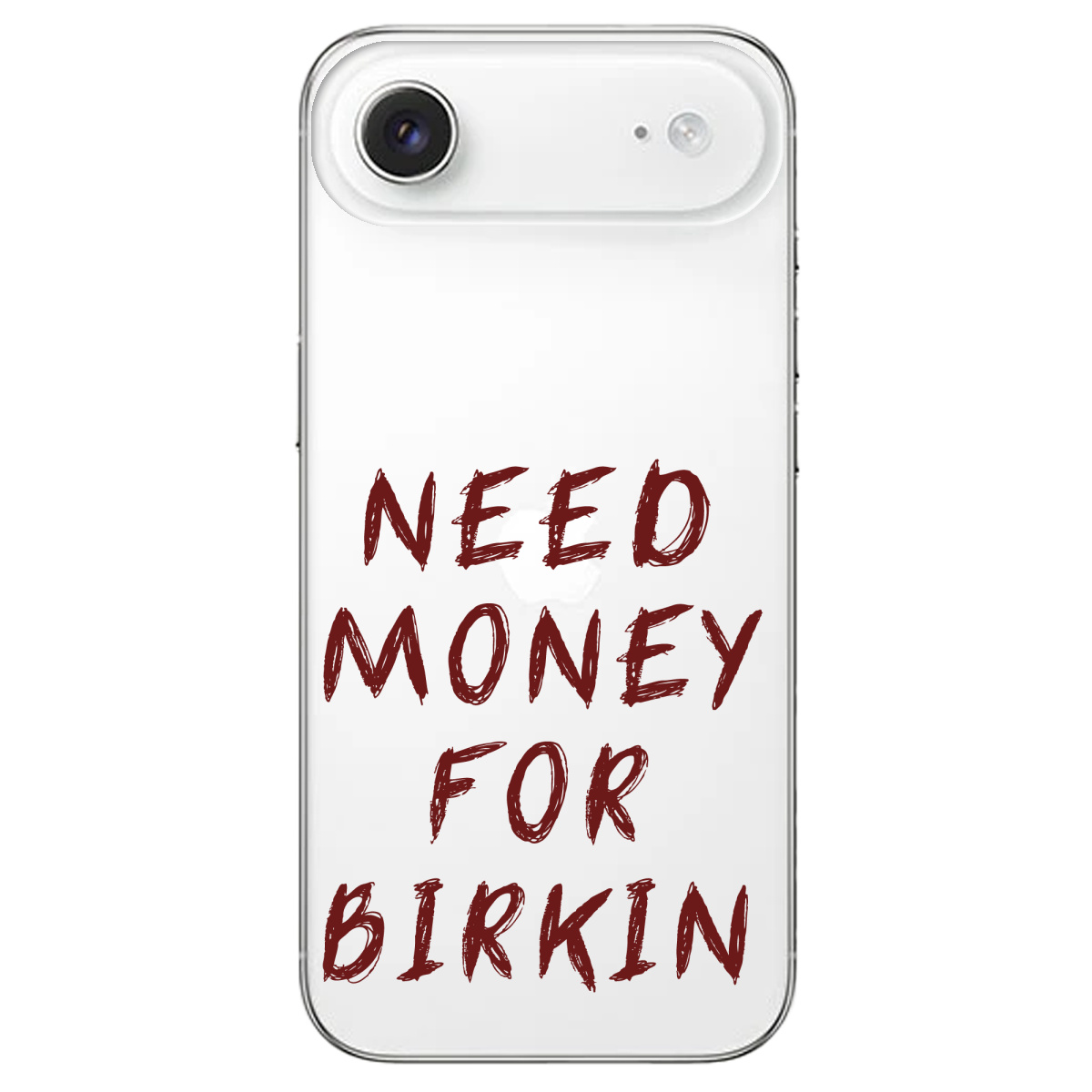 Чохол для Apple iPhone 17 Air прозорий Need money - фото 1 - Чохли для телефонів