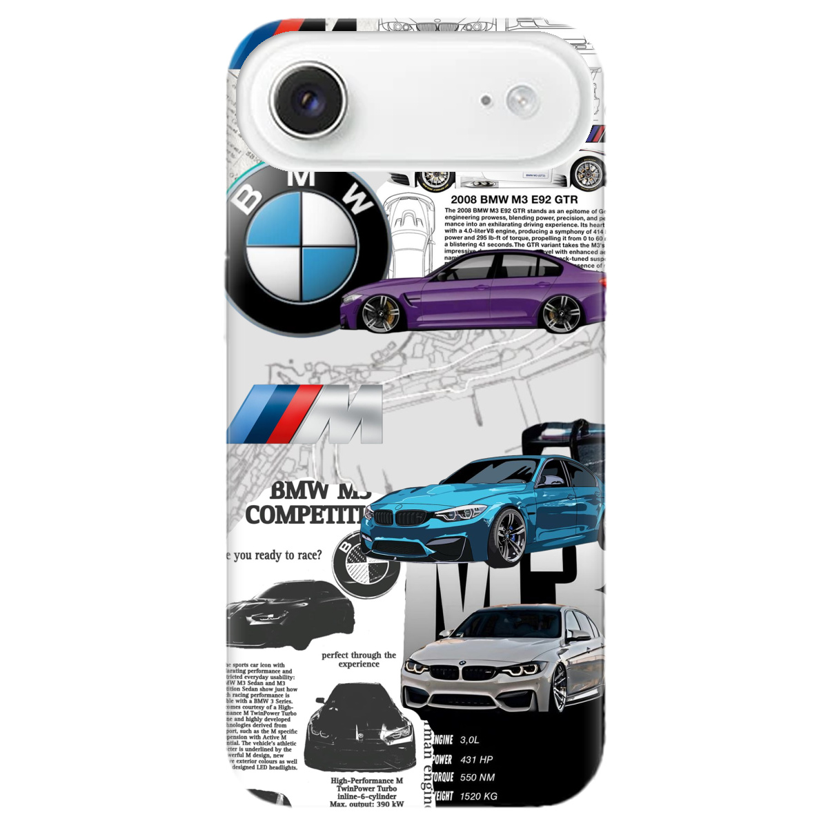 Чехол для Apple iPhone 17 Air прозрачный BMW - фото 1 - Чехлы для телефонов