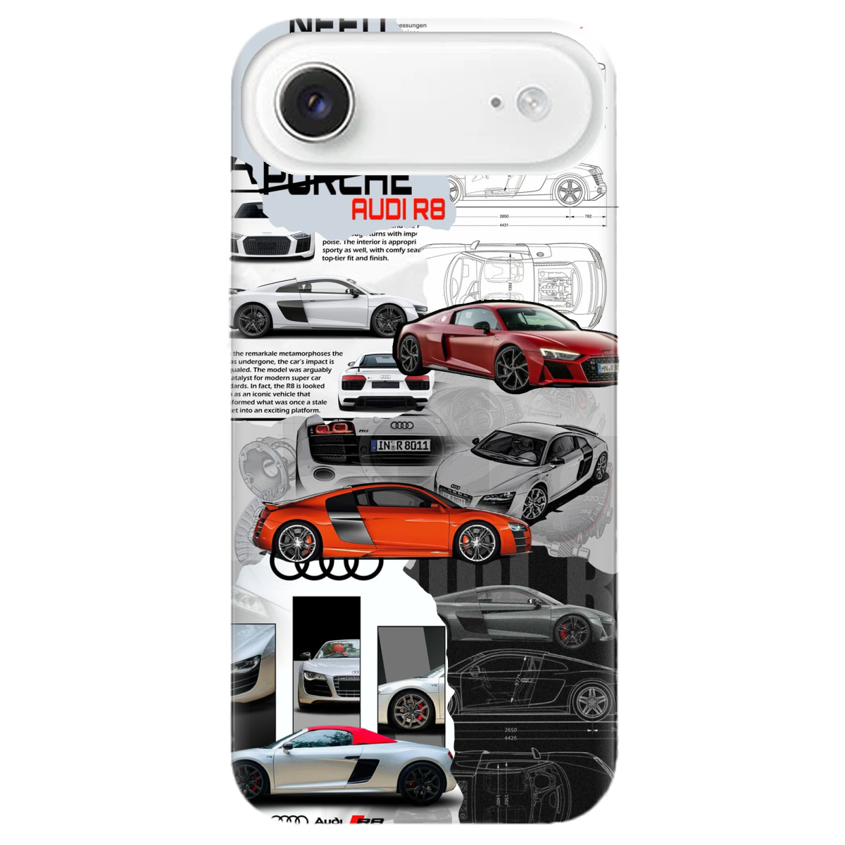 Чехол для Apple iPhone 17 Air прозрачный Audi - фото 1 - Чехлы для телефонов