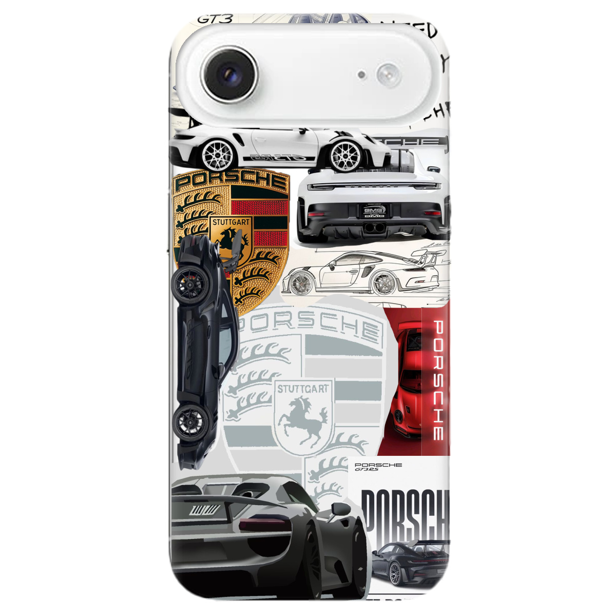 Чехол для Apple iPhone 17 Air прозрачный Porsche - фото 1 - Чехлы для телефонов