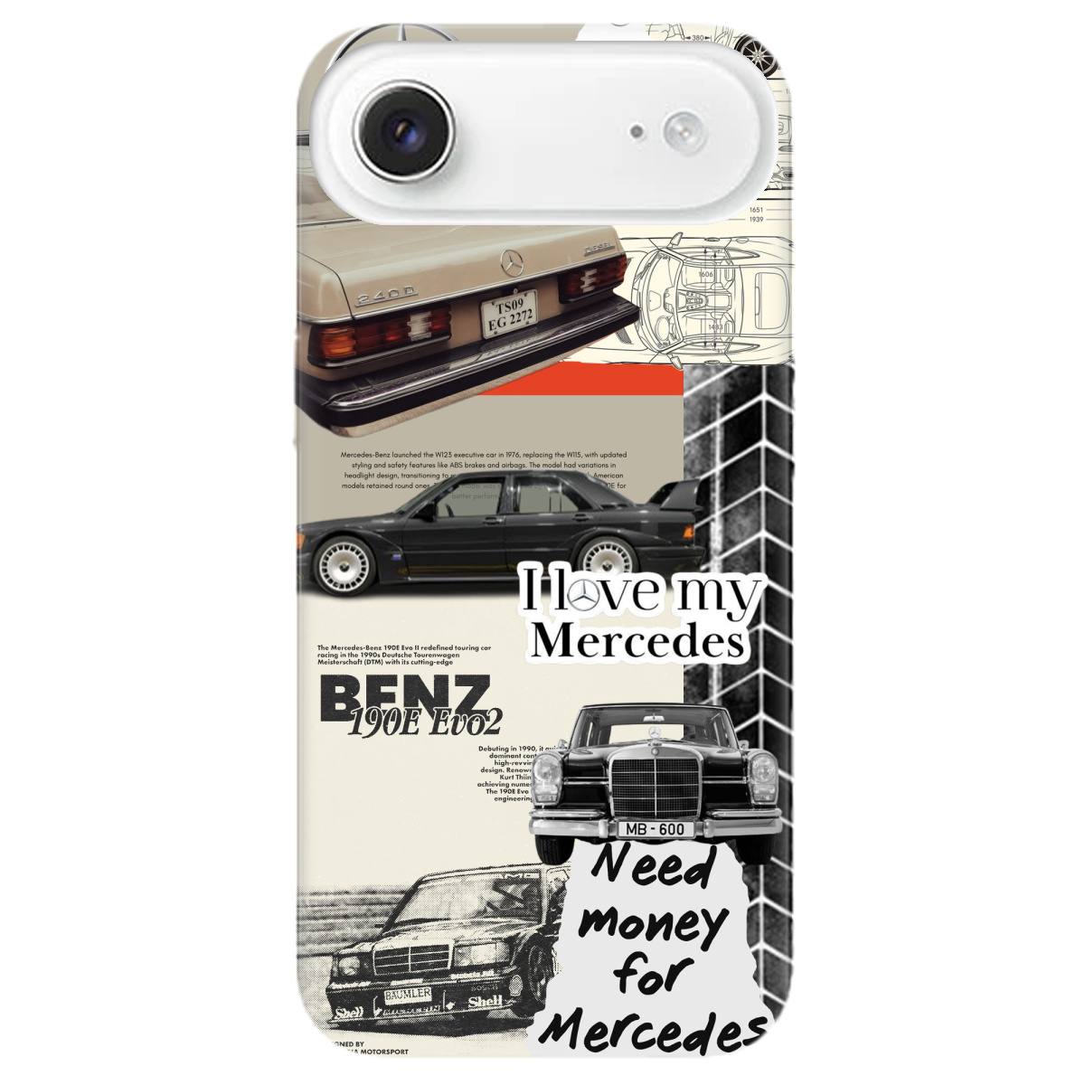 Чехол для Apple iPhone 17 Air прозрачный Mercedes - фото 1 - Чехлы для телефонов