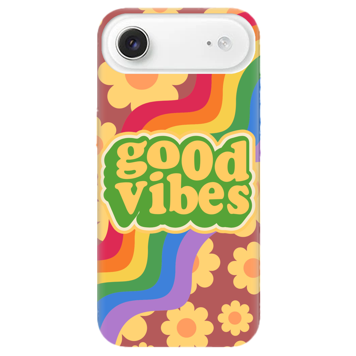 Чехол для Apple iPhone 17 Air прозрачный Good vibes - фото 1 - Чехлы для телефонов
