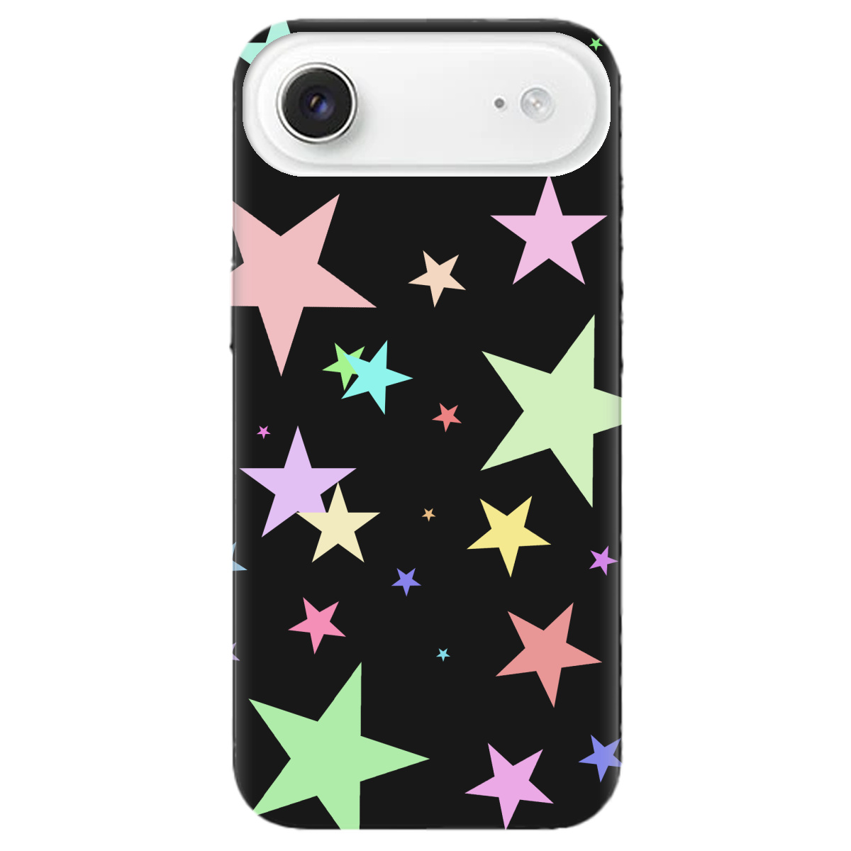 Чехол для Apple iPhone 17 Air черный матовый soft touch Яскраві зірки (black) - фото 1 - Чехлы для телефонов