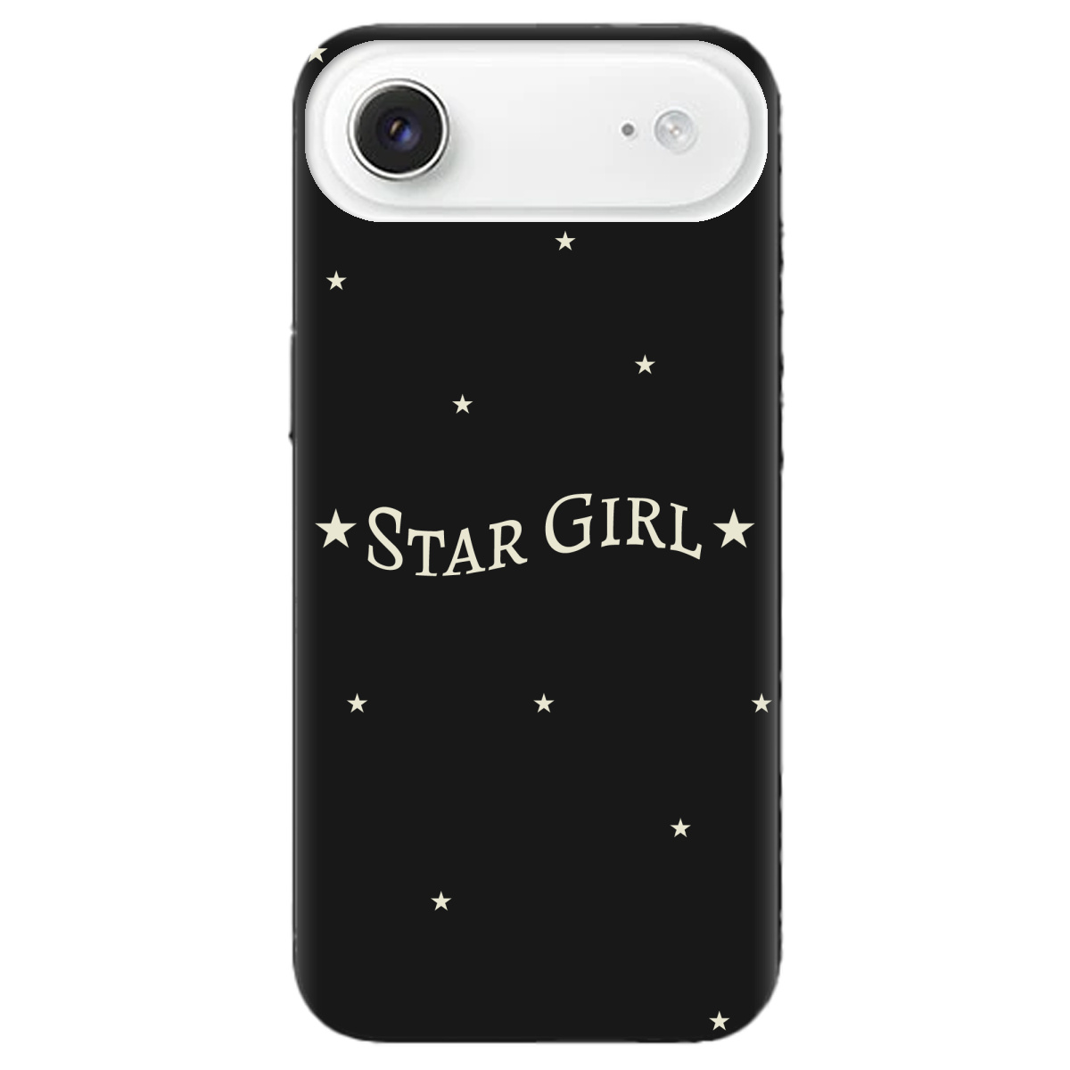 Чехол для Apple iPhone 17 Air черный матовый soft touch Star girl - фото 1 - Чехлы для телефонов