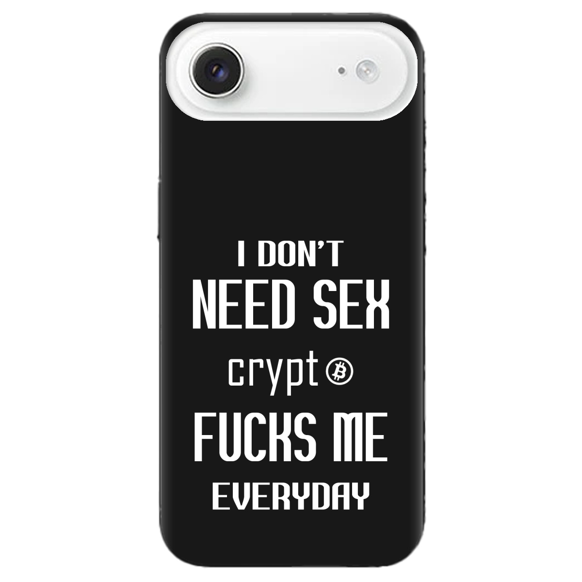 Чехол для Apple iPhone 17 Air черный матовый soft touch Crypt - фото 1 - Чехлы для телефонов