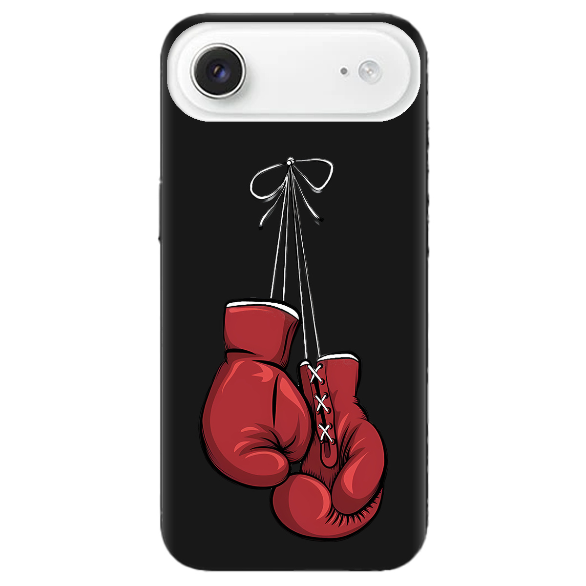 Чехол для Apple iPhone 17 Air черный матовый soft touch Тиша рингу - фото 1 - Чехлы для телефонов