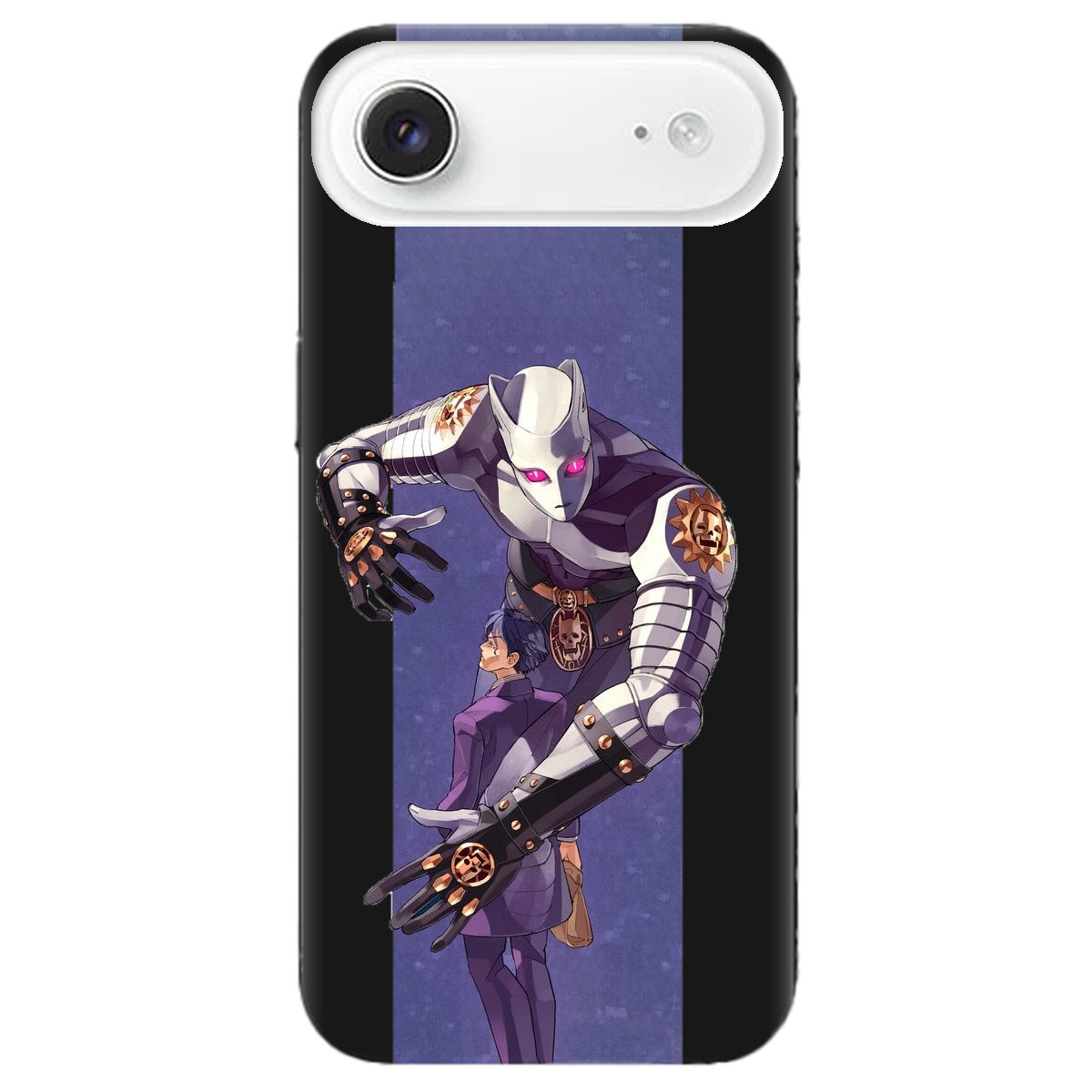 Чехол для Apple iPhone 17 Air черный матовый soft touch Killer Queen JoJo - фото 1 - Чехлы для телефонов