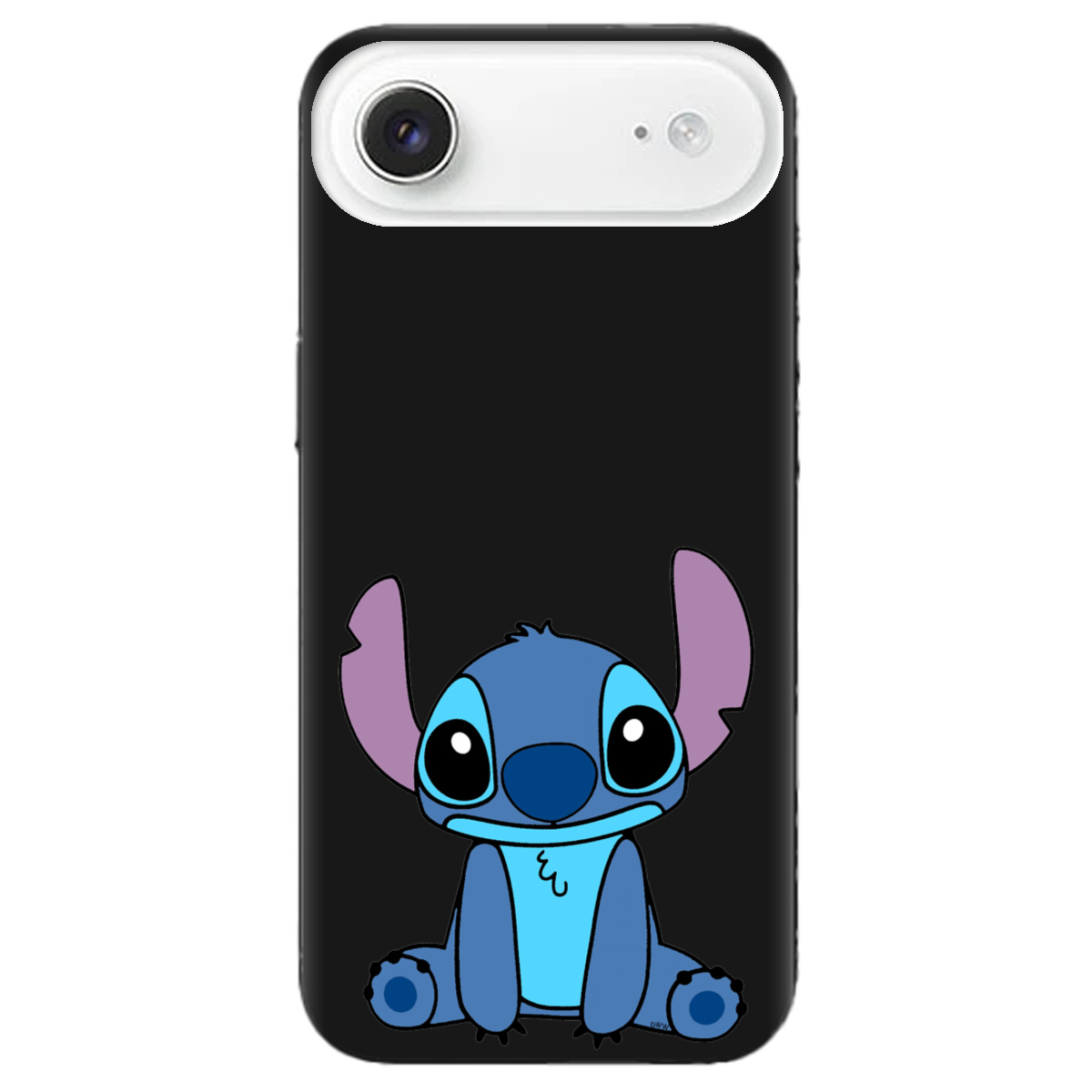 Чехол для Apple iPhone 17 Air черный матовый soft touch Стич - фото 1 - Чехлы для телефонов