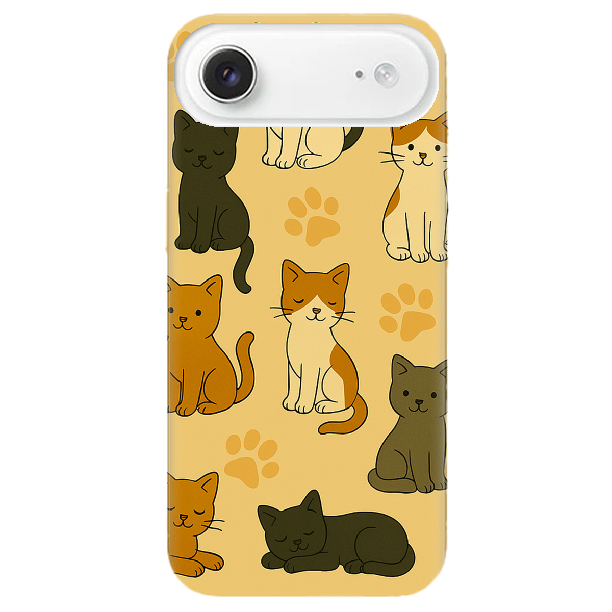 Чехол для Apple iPhone 17 Air прозрачный Милые котики - фото 1 - Чехлы для телефонов