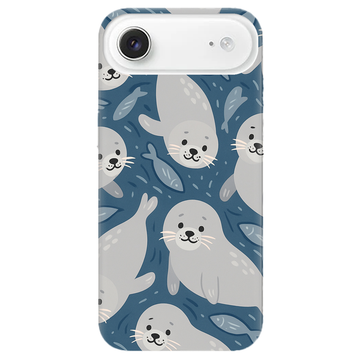 Чохол для Apple iPhone 17 Air прозорий Морські котики - фото 1 - Чохли для телефонів