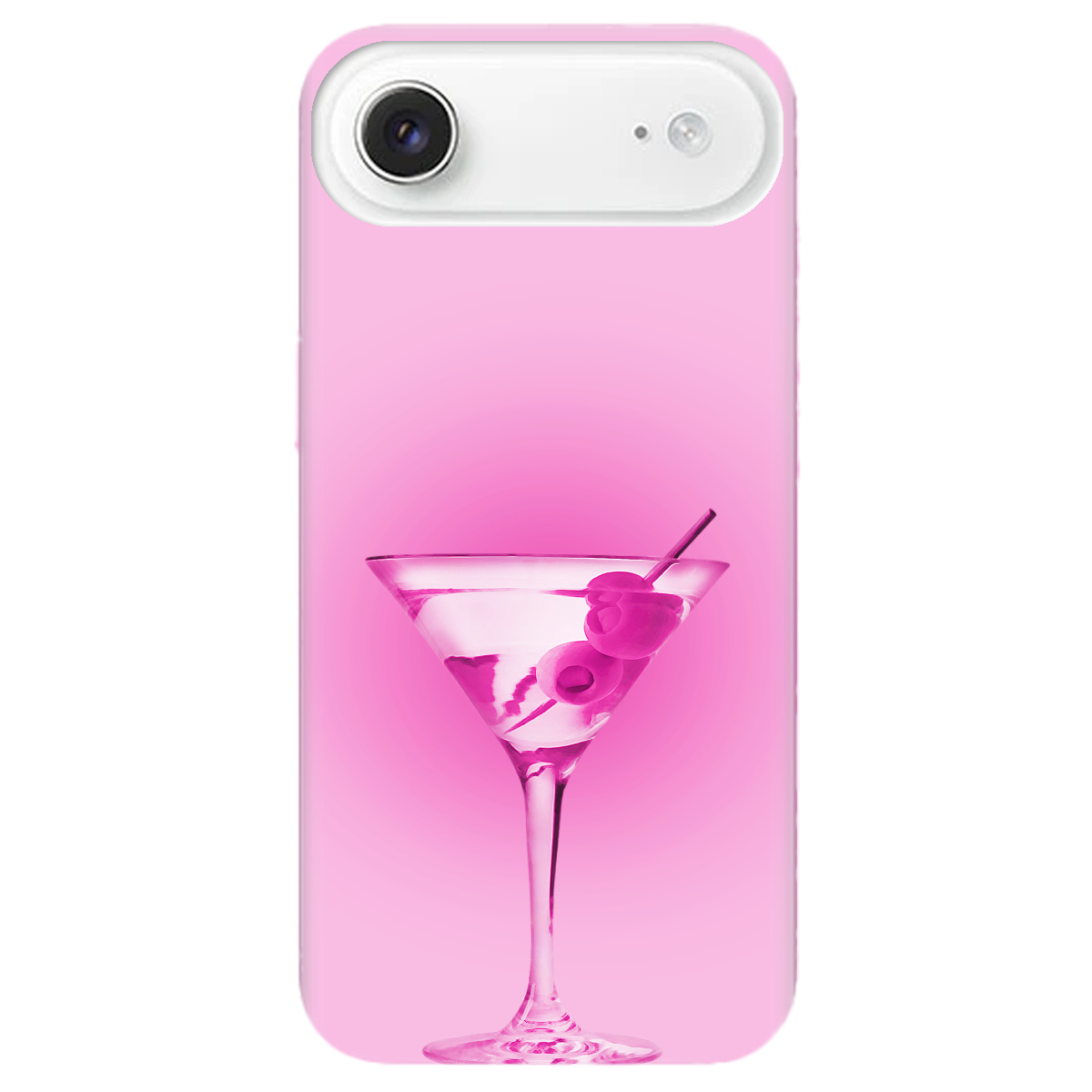 Чехол для Apple iPhone 17 Air прозрачный Розовое мартини - фото 1 - Чехлы для телефонов