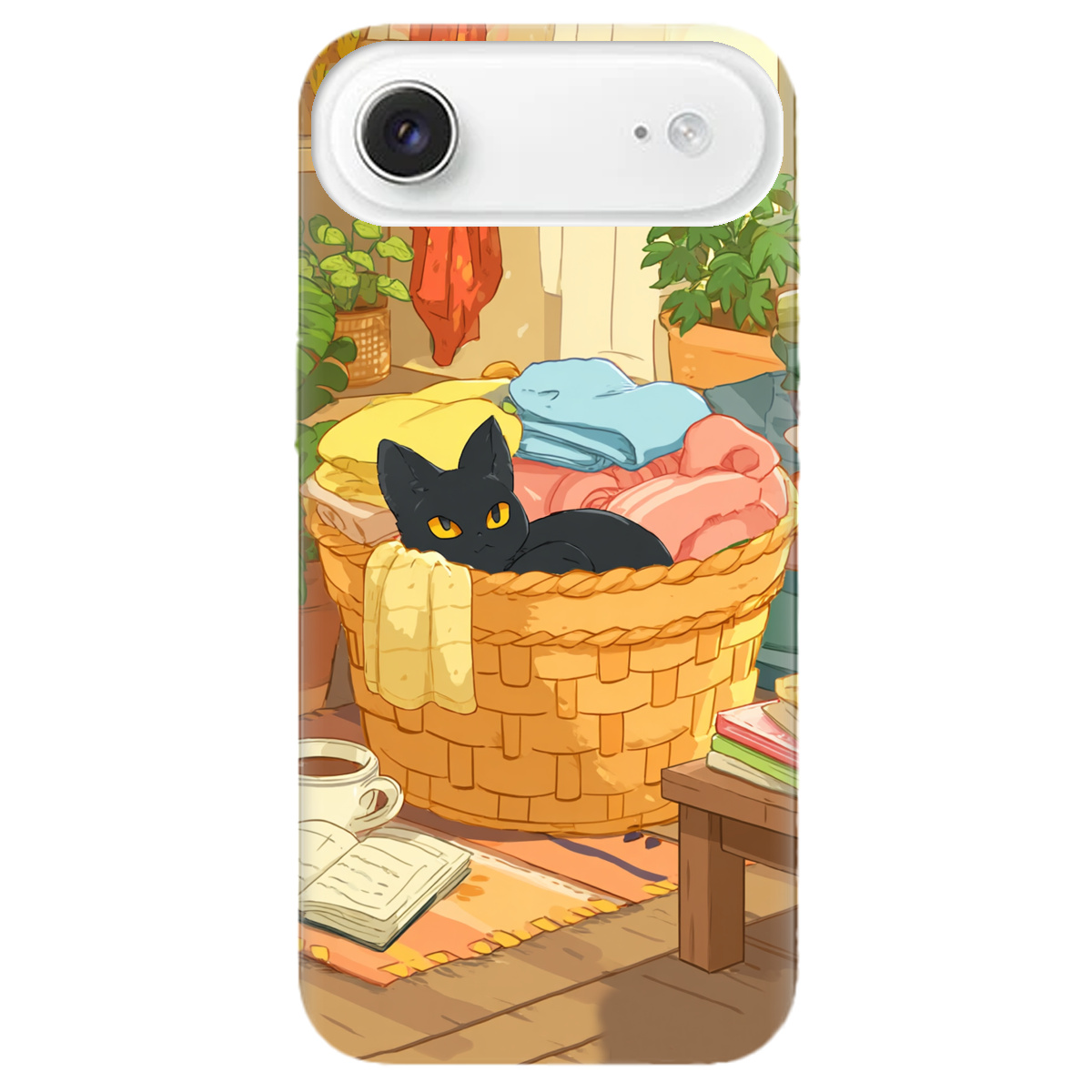 Чехол для Apple iPhone 17 Air прозрачный Уют в корзине - фото 1 - Чехлы для телефонов