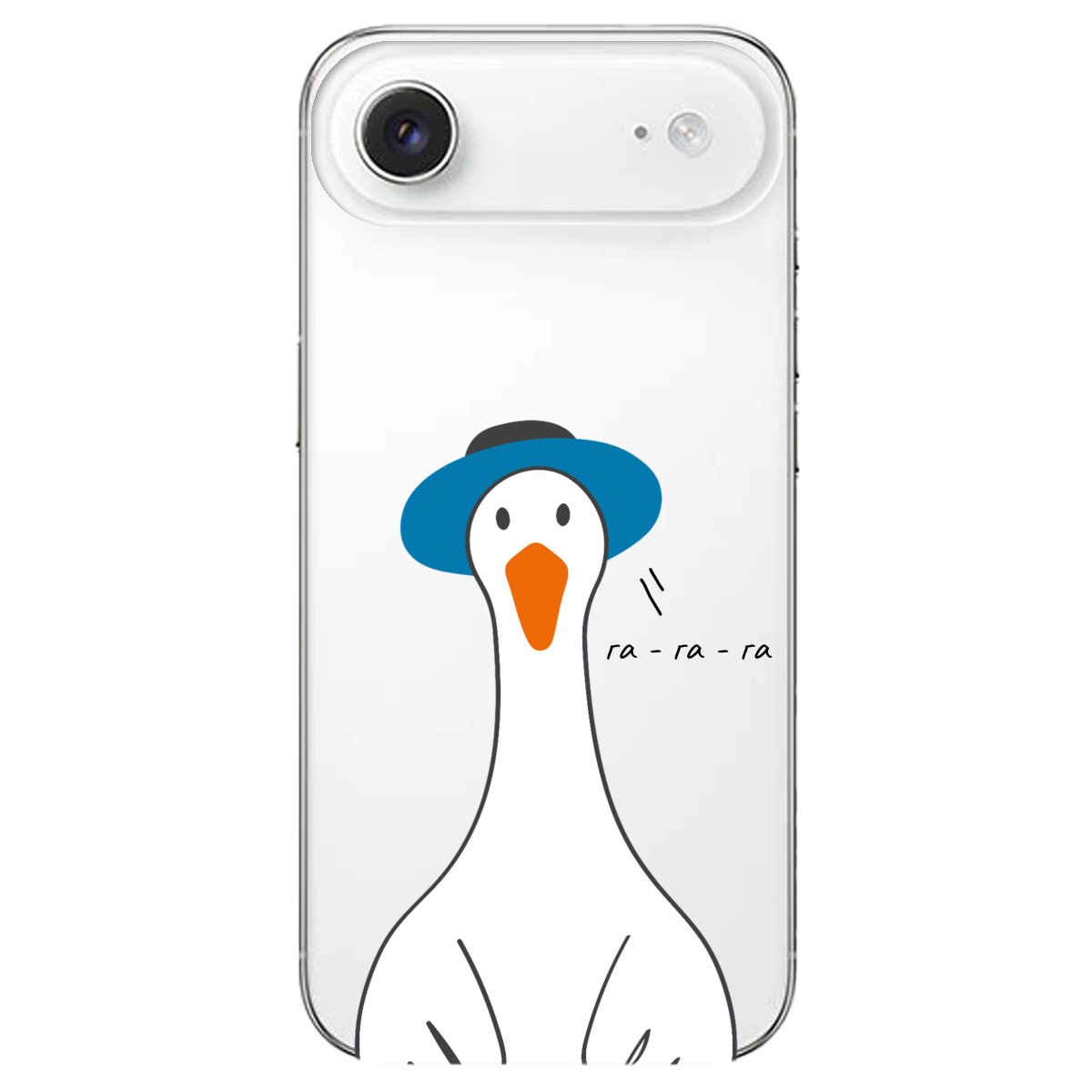 Чехол для Apple iPhone 17 Air прозрачный Га-га-га - фото 1 - Чехлы для телефонов