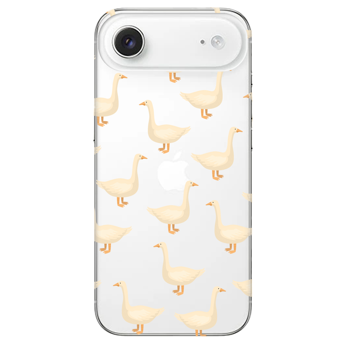 Чехол для Apple iPhone 17 Air прозрачный Гуси в тренде - фото 1 - Чехлы для телефонов